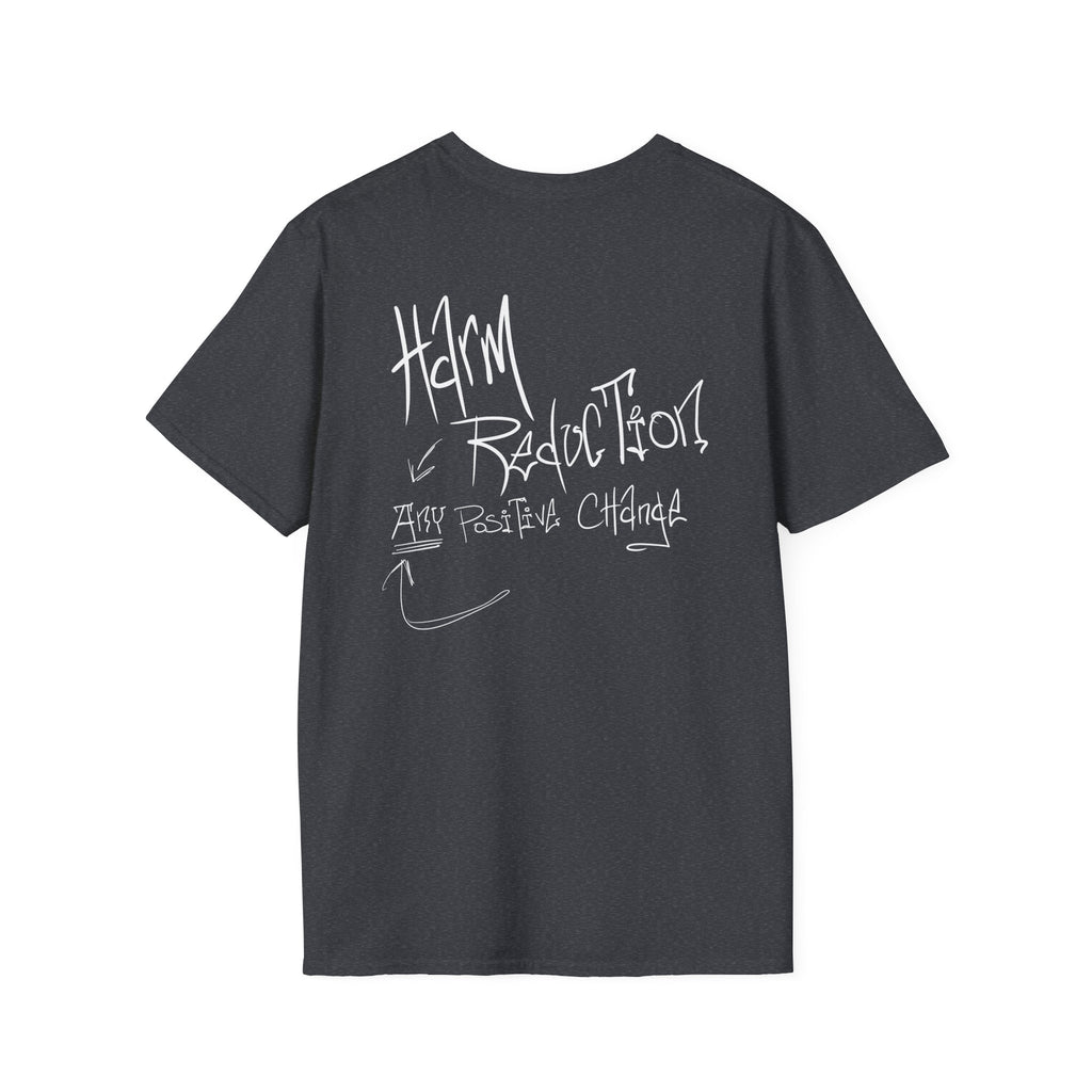Harm Reduction Graphic Tee | It can’t all be candy when the system is built on stigma t shirt