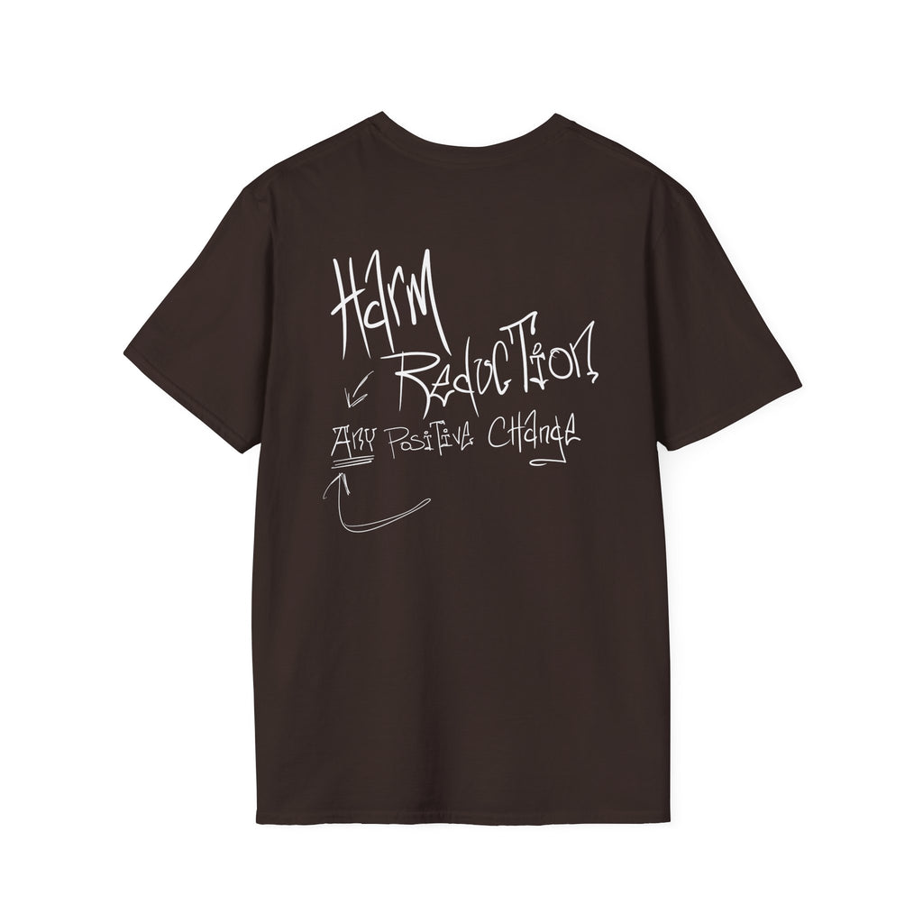 Harm Reduction Graphic Tee | It can’t all be candy when the system is built on stigma t shirt