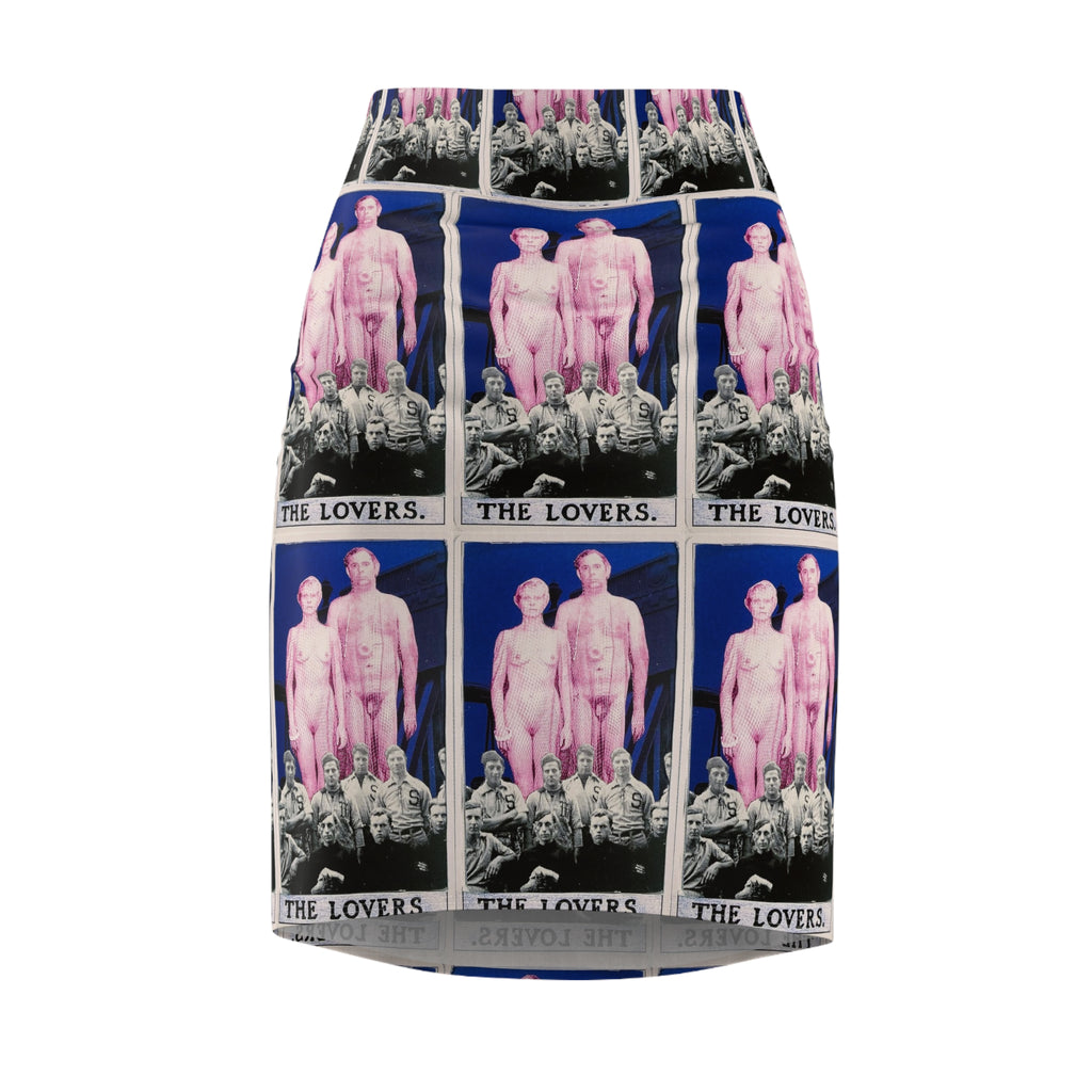Tarot 'The Lovers' Pencil Skirt —