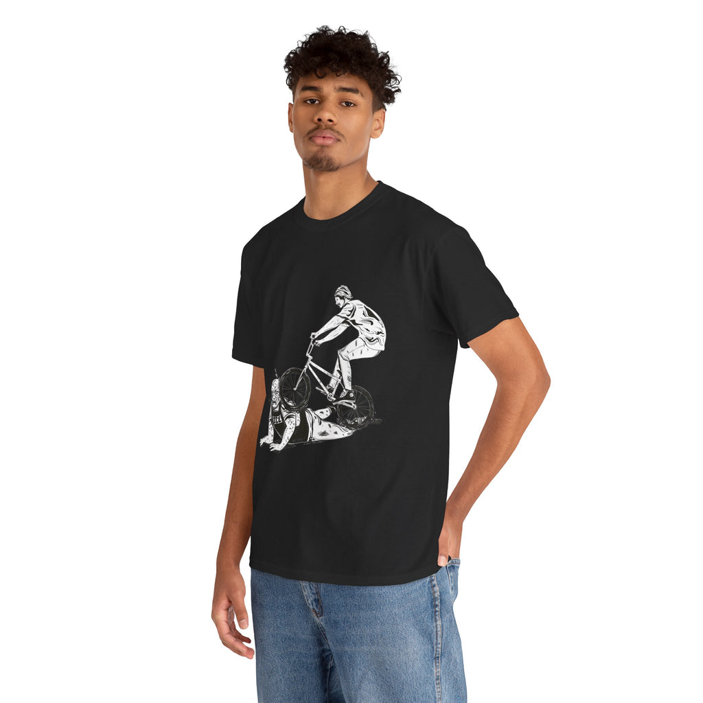 T-Shirt — BMX Stunt Crash Graphic Tee BMX against ICE