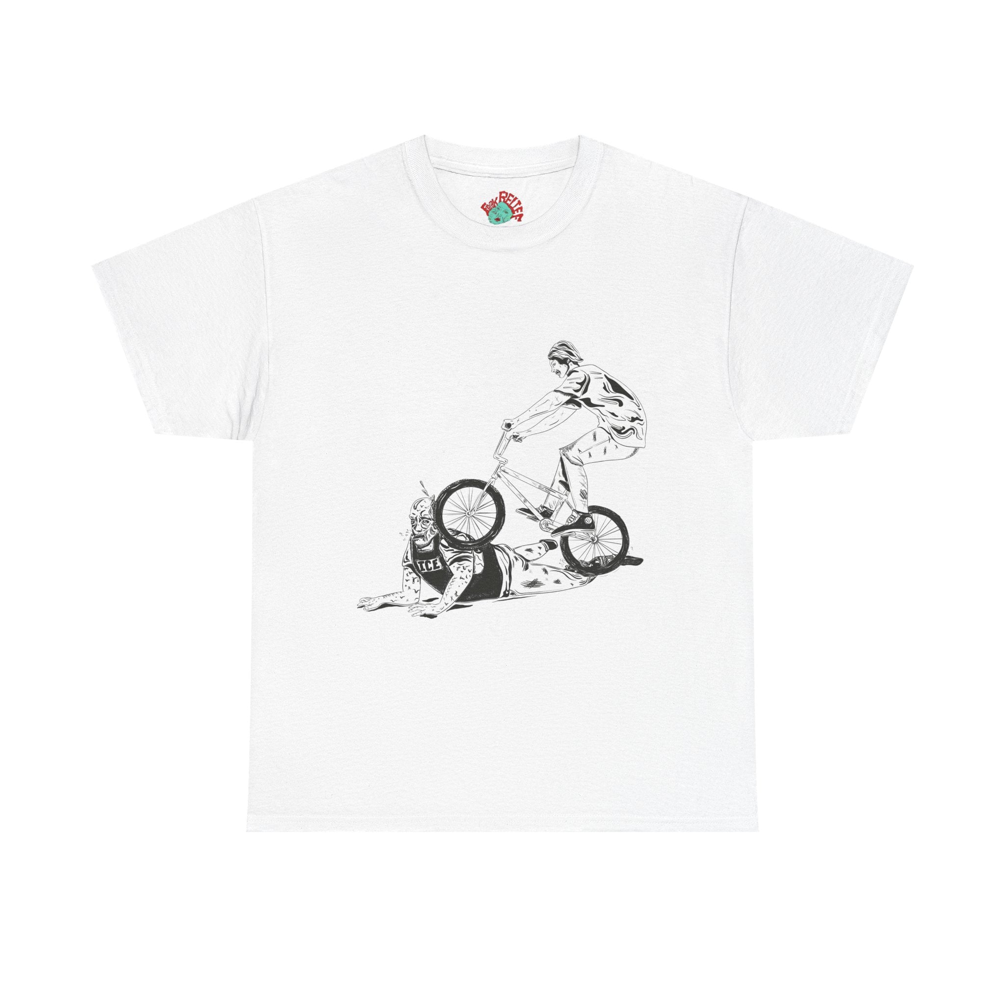 T-Shirt — BMX Stunt Crash Graphic Tee BMX against ICE