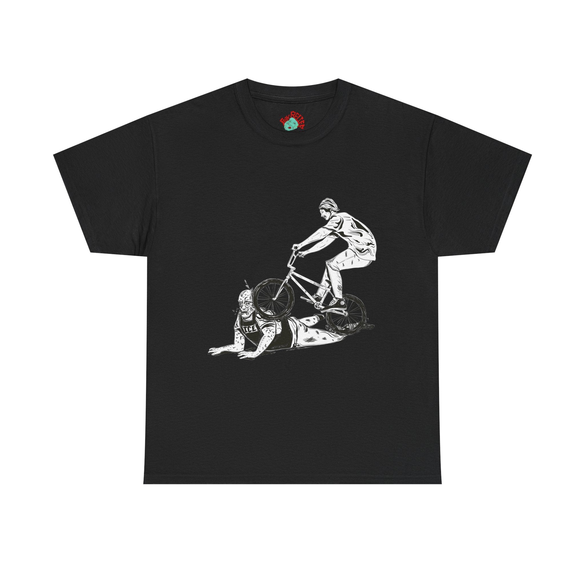 T-Shirt — BMX Stunt Crash Graphic Tee BMX against ICE