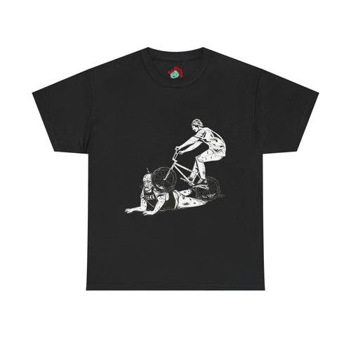 T-Shirt — BMX Stunt Crash Graphic Tee BMX against ICE