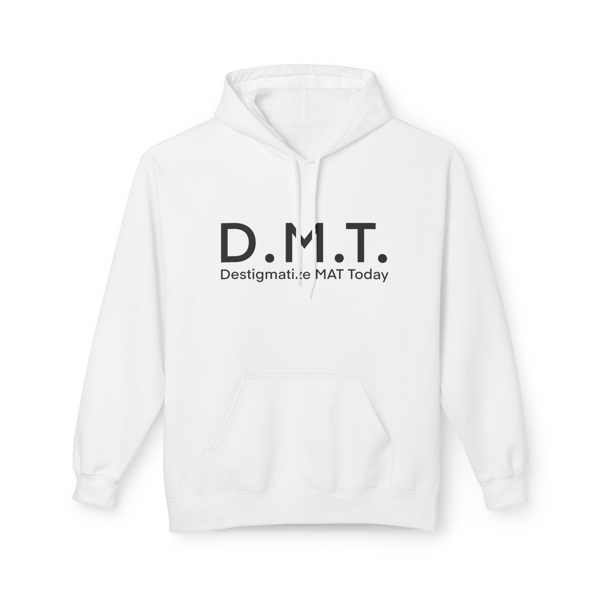 D.M.T. Hoodie — "Destigmatize MMT Today" Minimal Mental Health Awareness Pullover