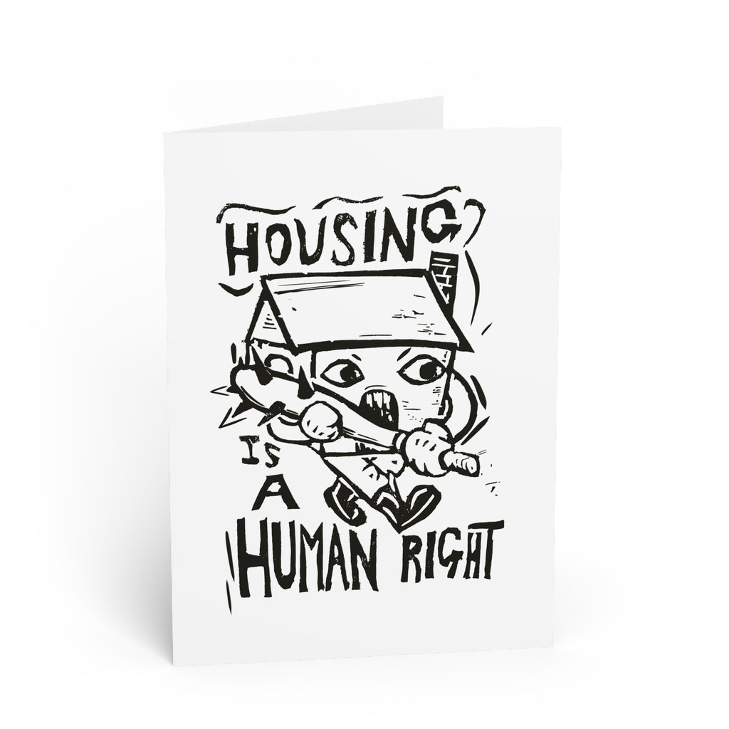 Housing Is a Human Right Greeting Card — Activist Message Card