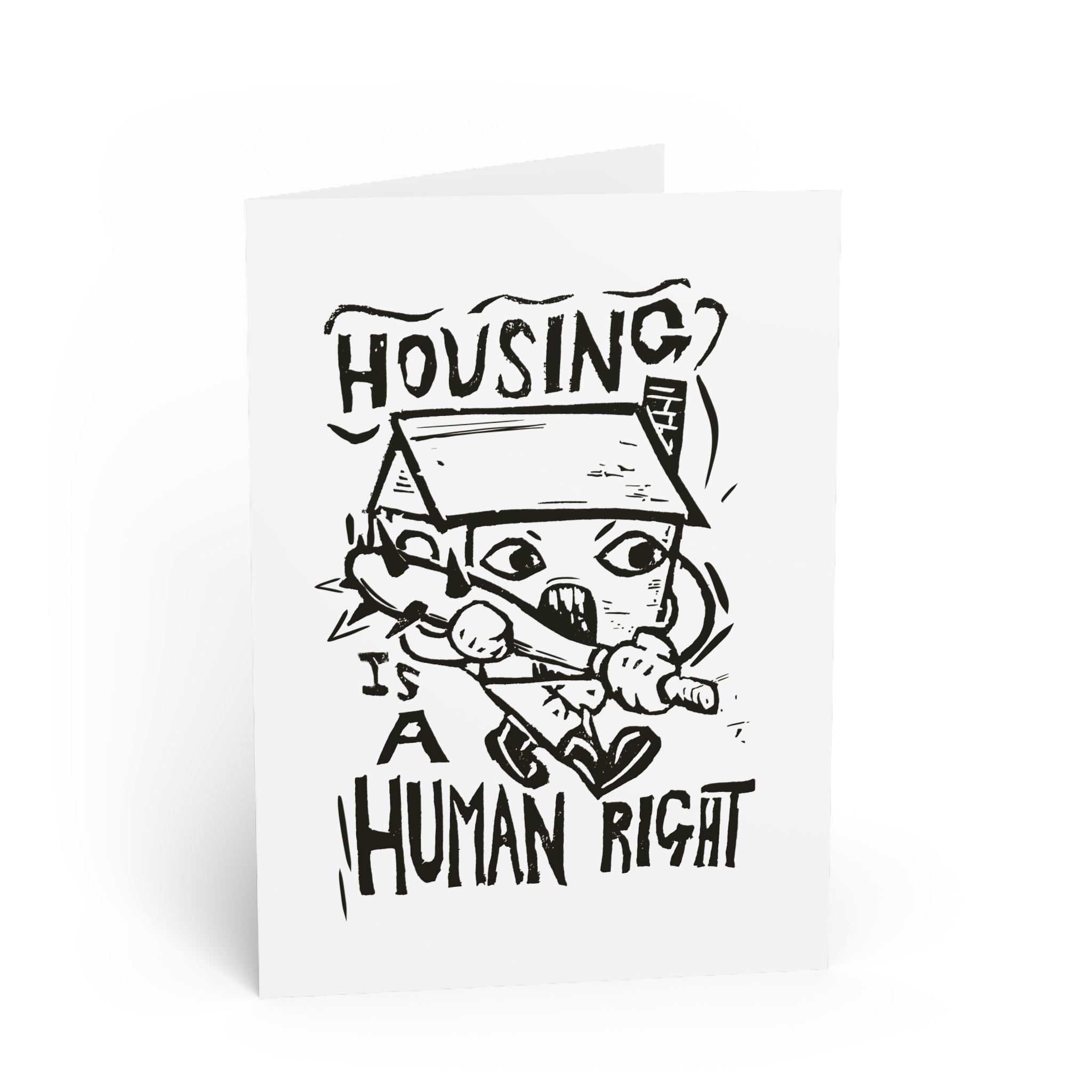 Housing Is a Human Right Greeting Card — Activist Message Card