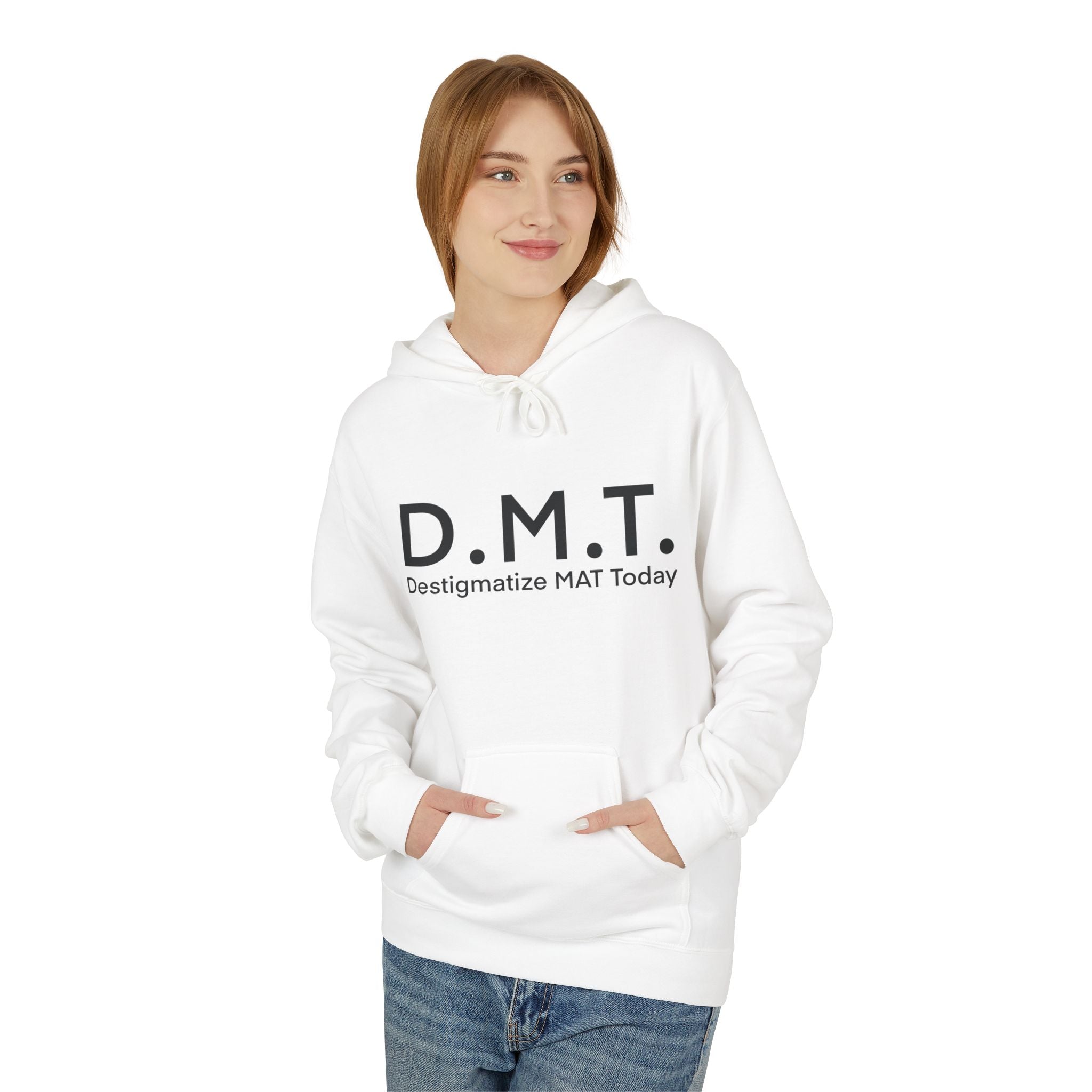 D.M.T. Hoodie — "Destigmatize MMT Today" Minimal Mental Health Awareness Pullover