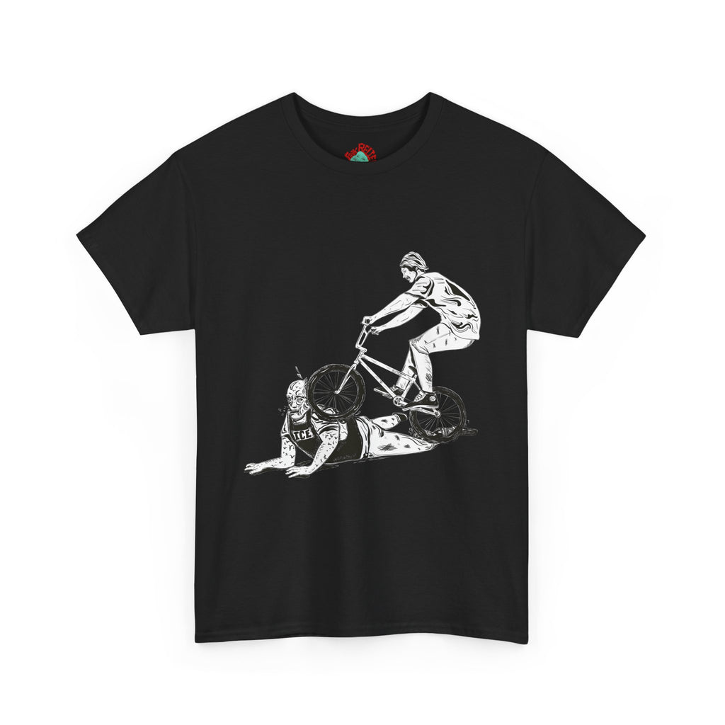 T-Shirt — BMX Stunt Crash Graphic Tee BMX against ICE