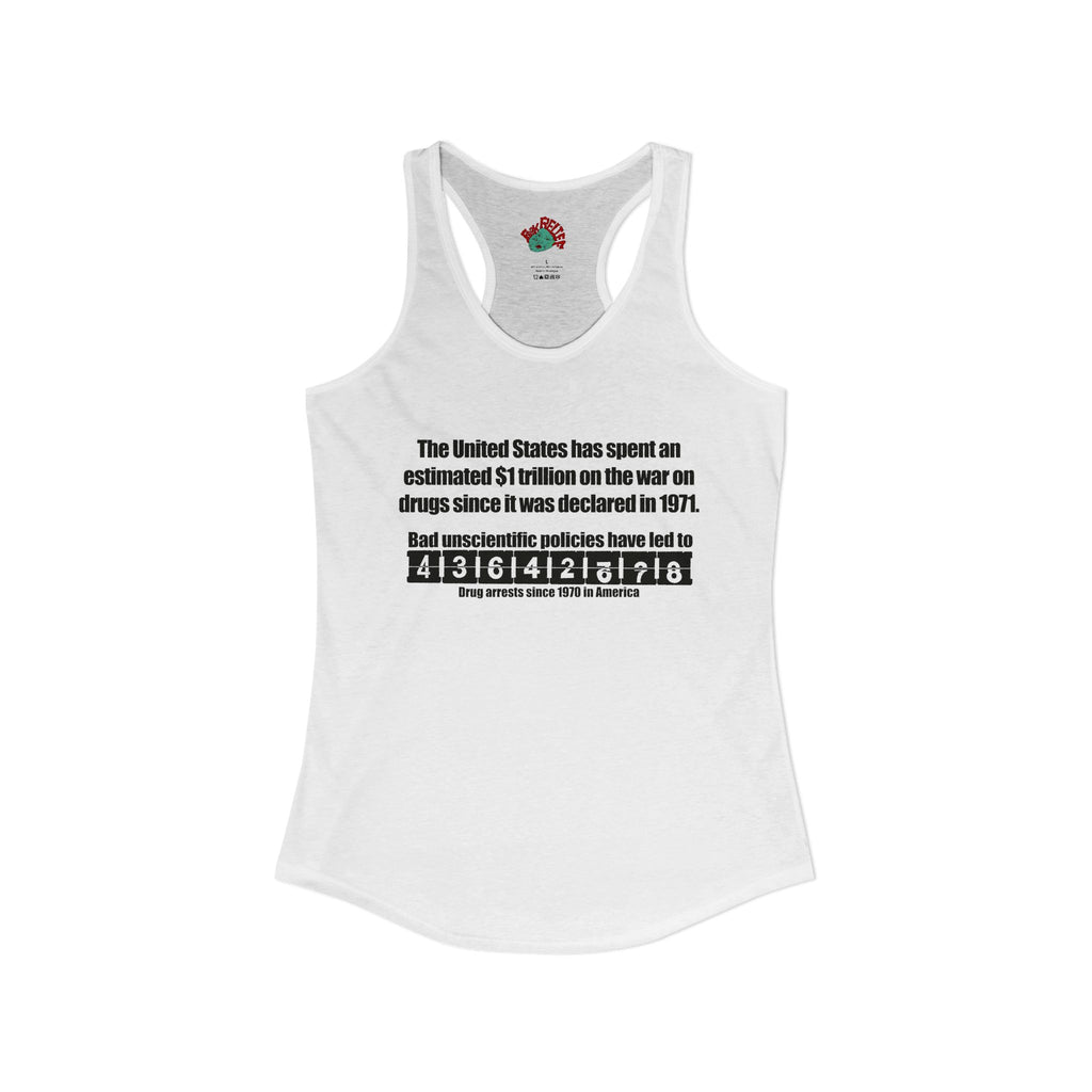 Drug war tank top harm reduction means ending the war on drugs