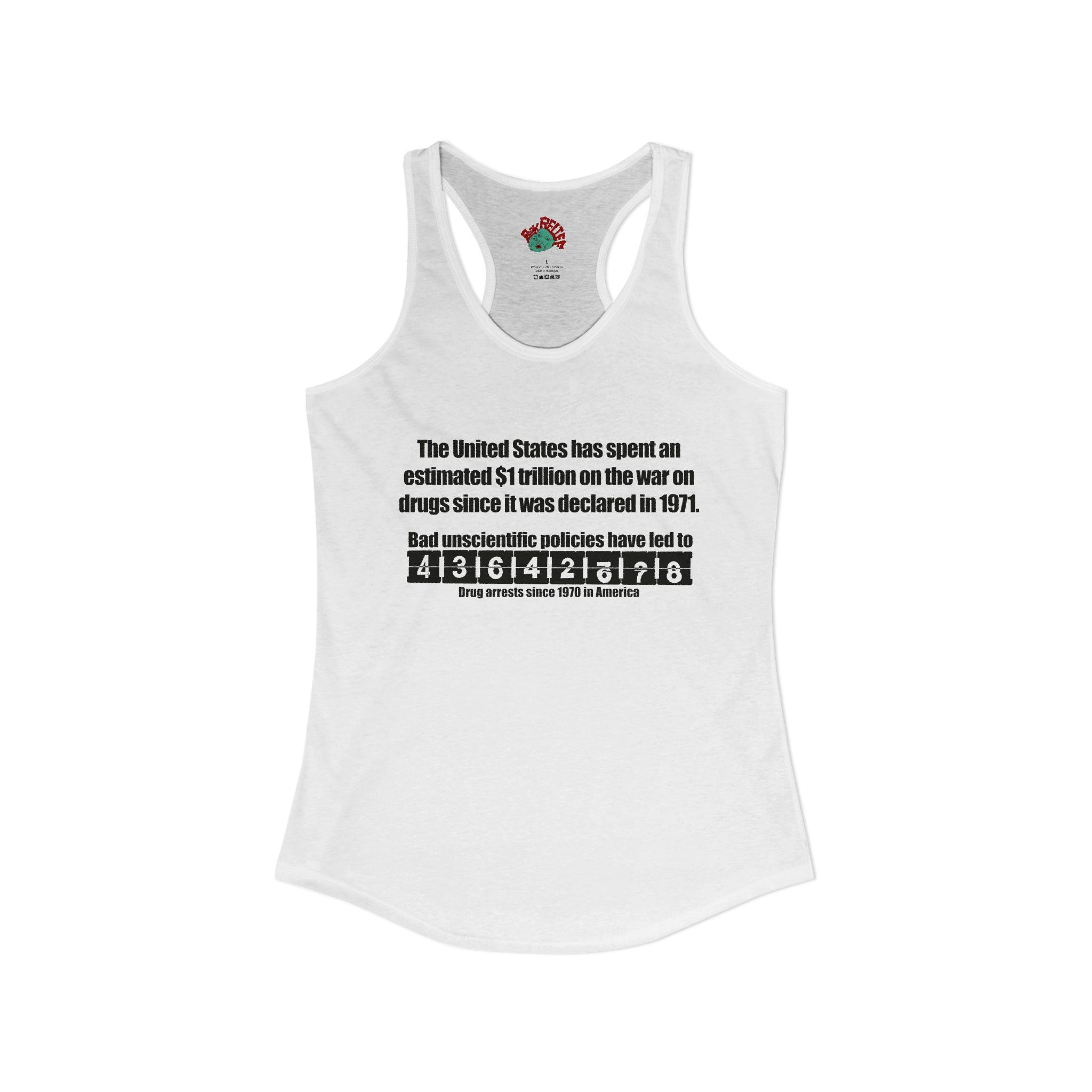 Drug war tank top harm reduction means ending the war on drugs