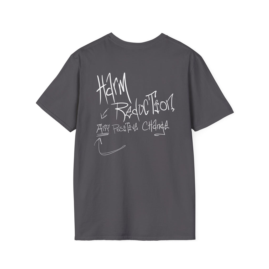 Harm Reduction Graphic Tee | It can’t all be candy when the system is built on stigma t shirt
