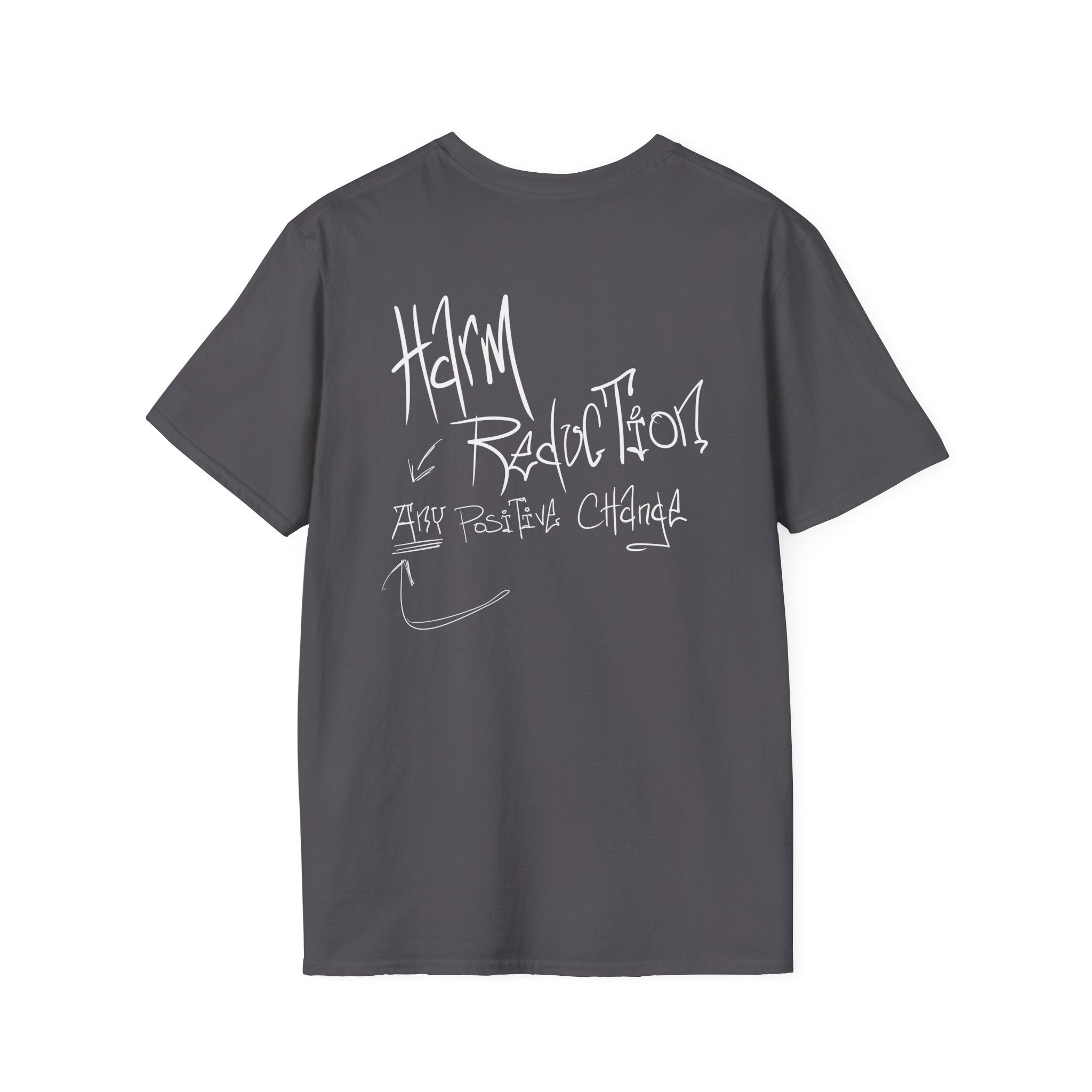 Harm Reduction Graphic Tee | It can’t all be candy when the system is built on stigma t shirt