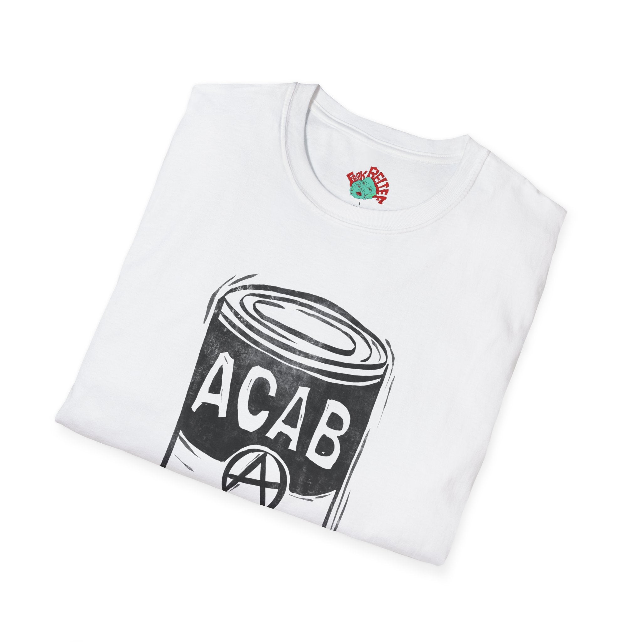 ACAB 'Soup for My Family' Graphic T-Shirt block print art
