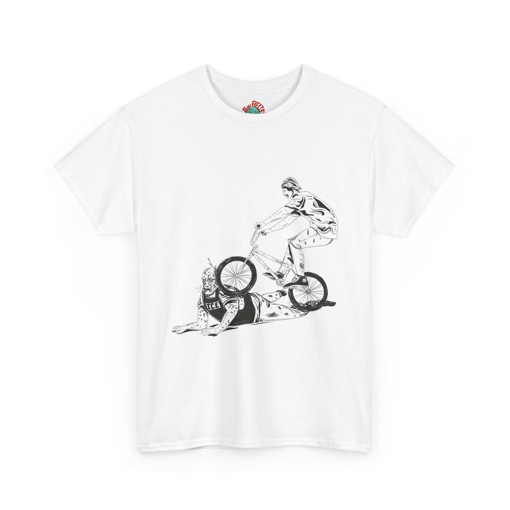 T-Shirt — BMX Stunt Crash Graphic Tee BMX against ICE