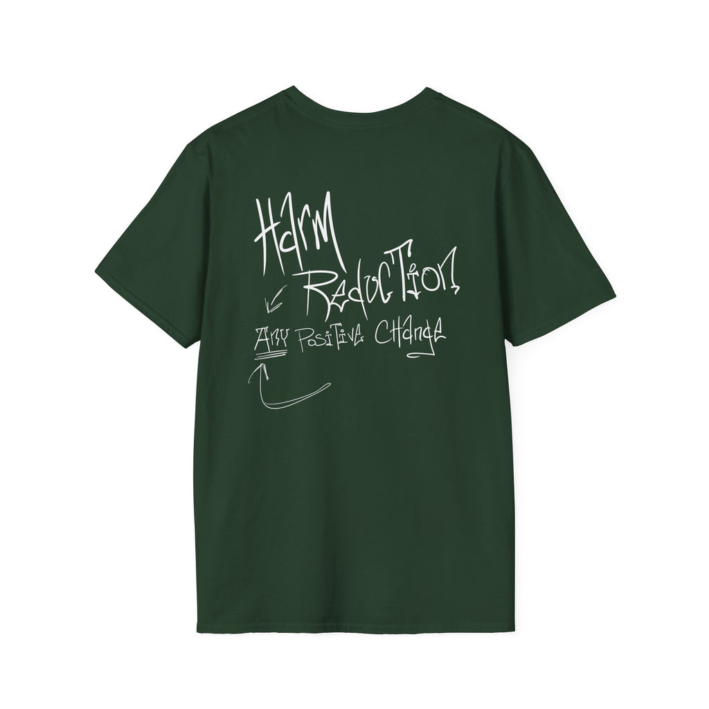 Harm Reduction Graphic Tee | It can’t all be candy when the system is built on stigma t shirt