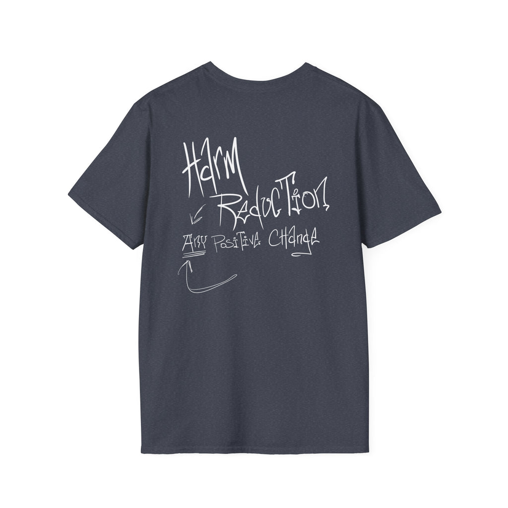 Harm Reduction Graphic Tee | It can’t all be candy when the system is built on stigma t shirt