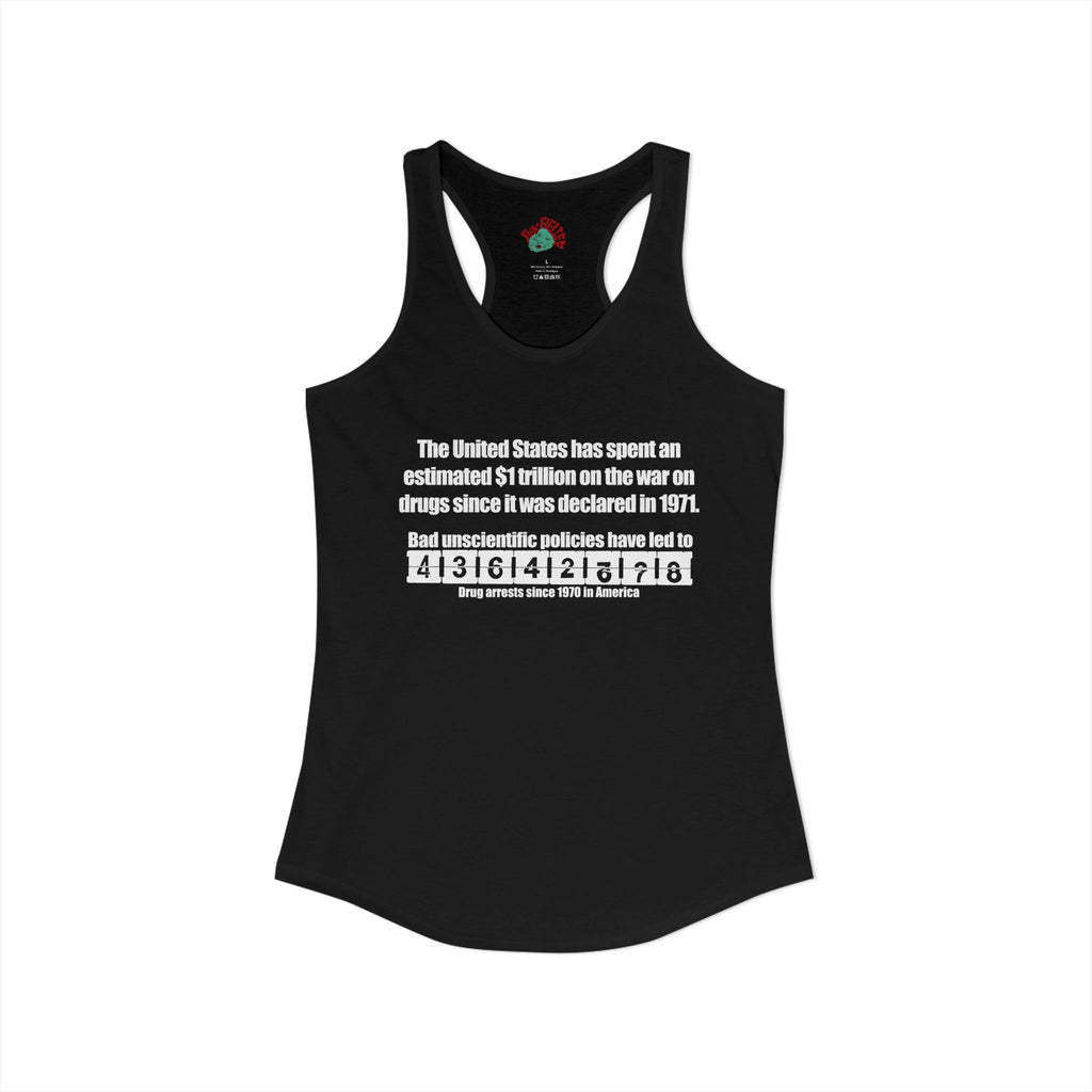 Drug war tank top harm reduction means ending the war on drugs