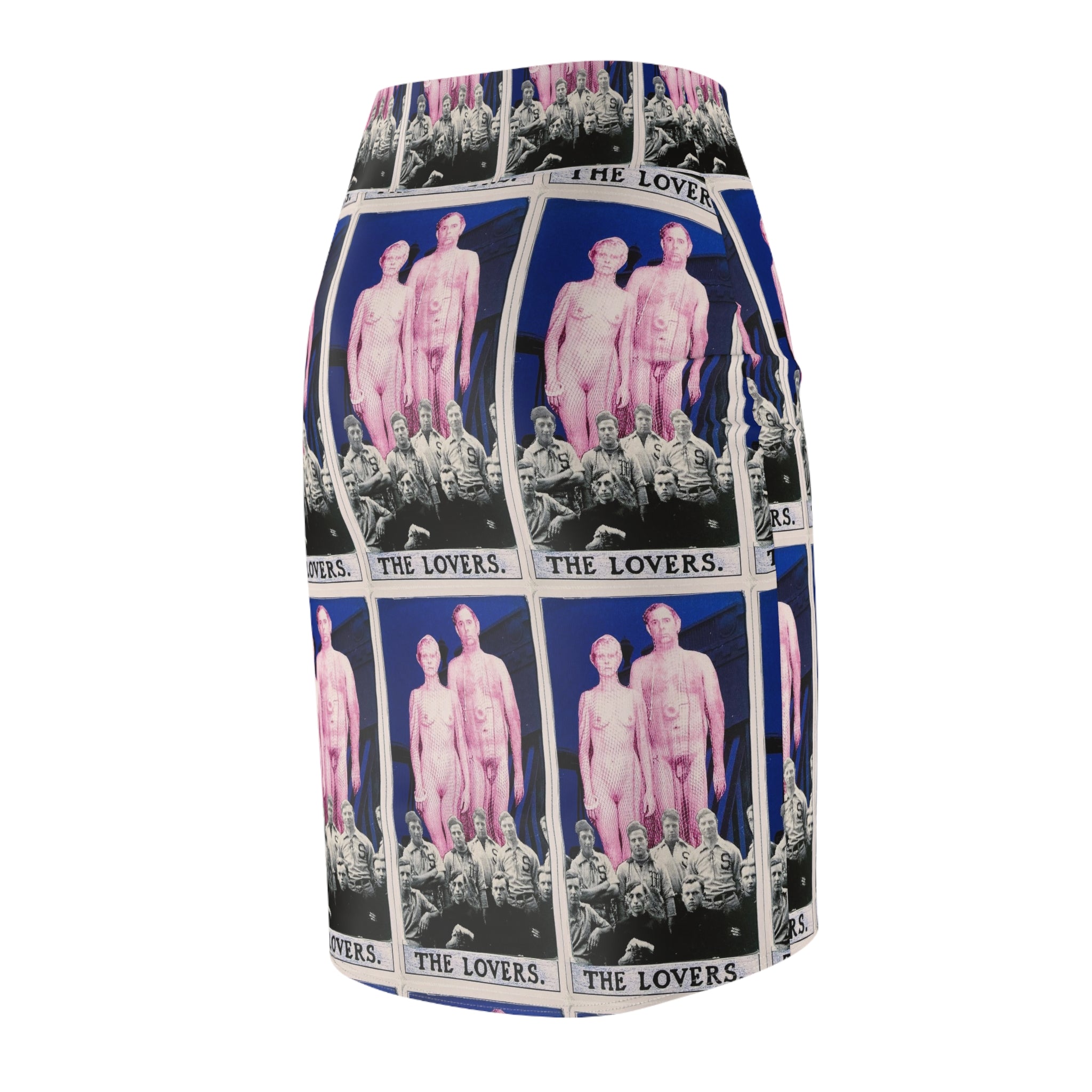 Tarot 'The Lovers' Pencil Skirt —