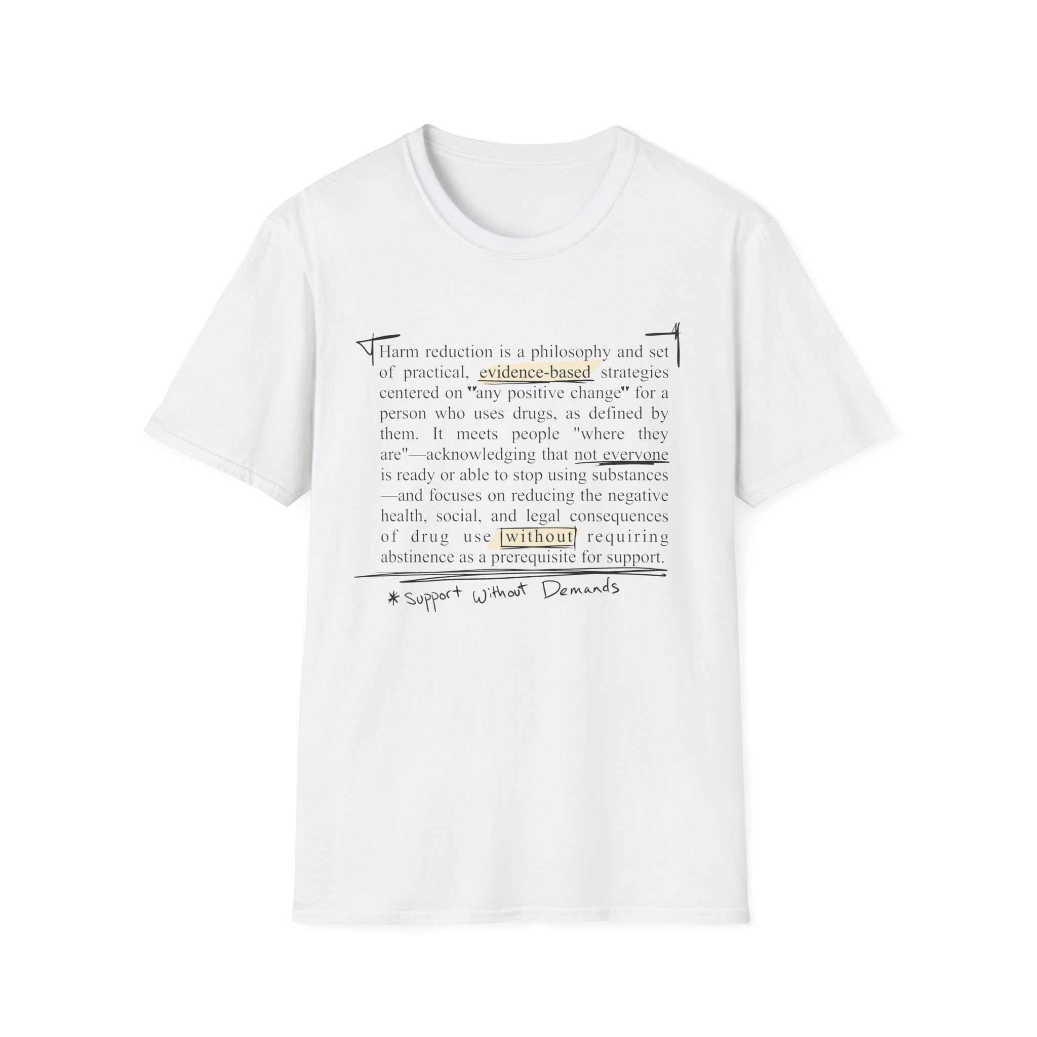 T-shirt harm reduction