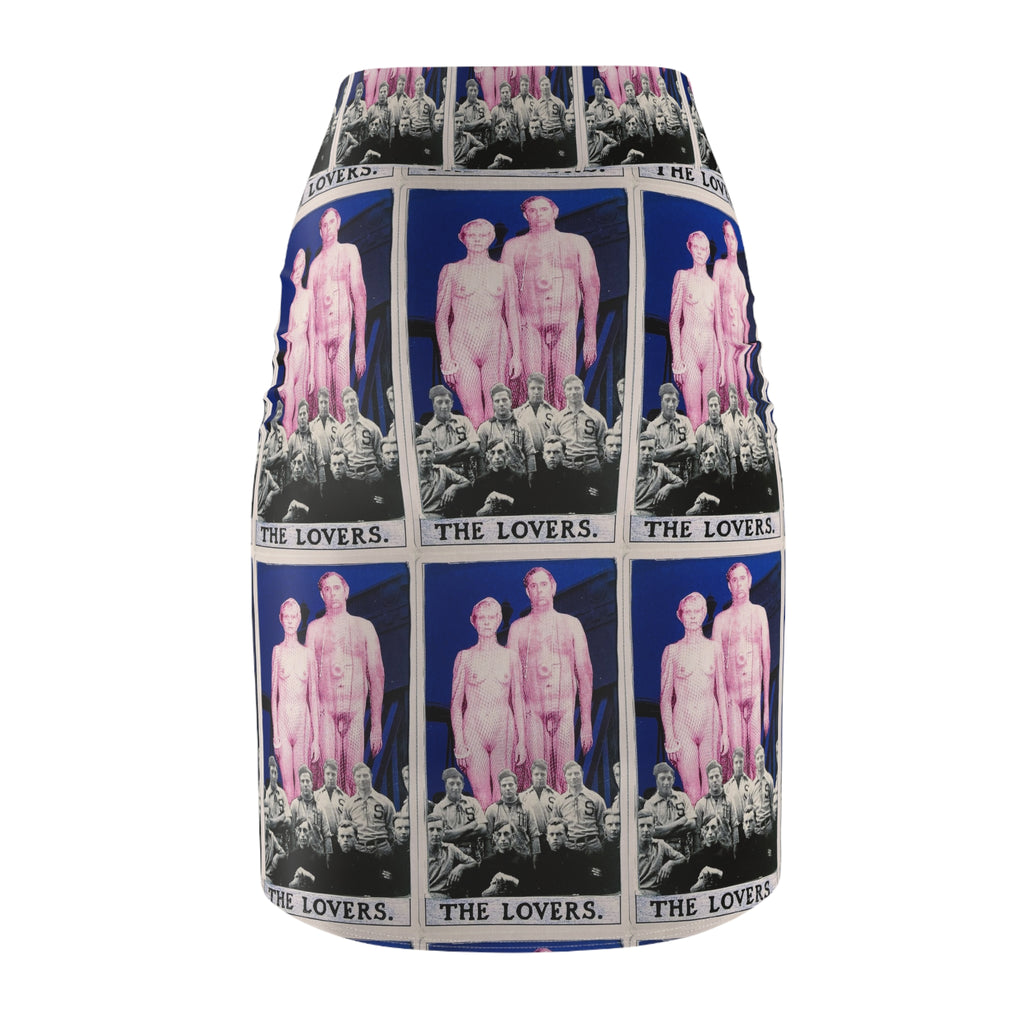 Tarot 'The Lovers' Pencil Skirt —