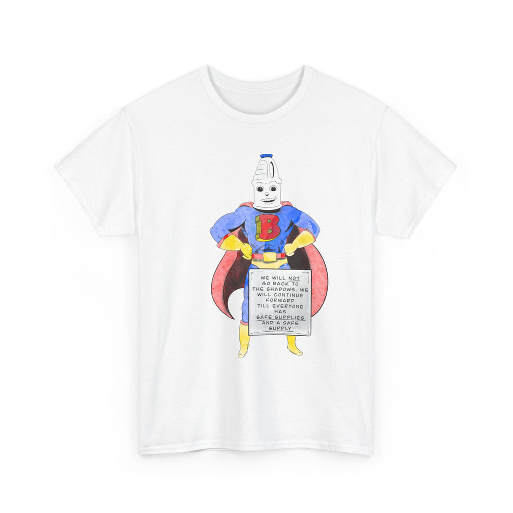 Bleach man safe use harm reduction t shirt
