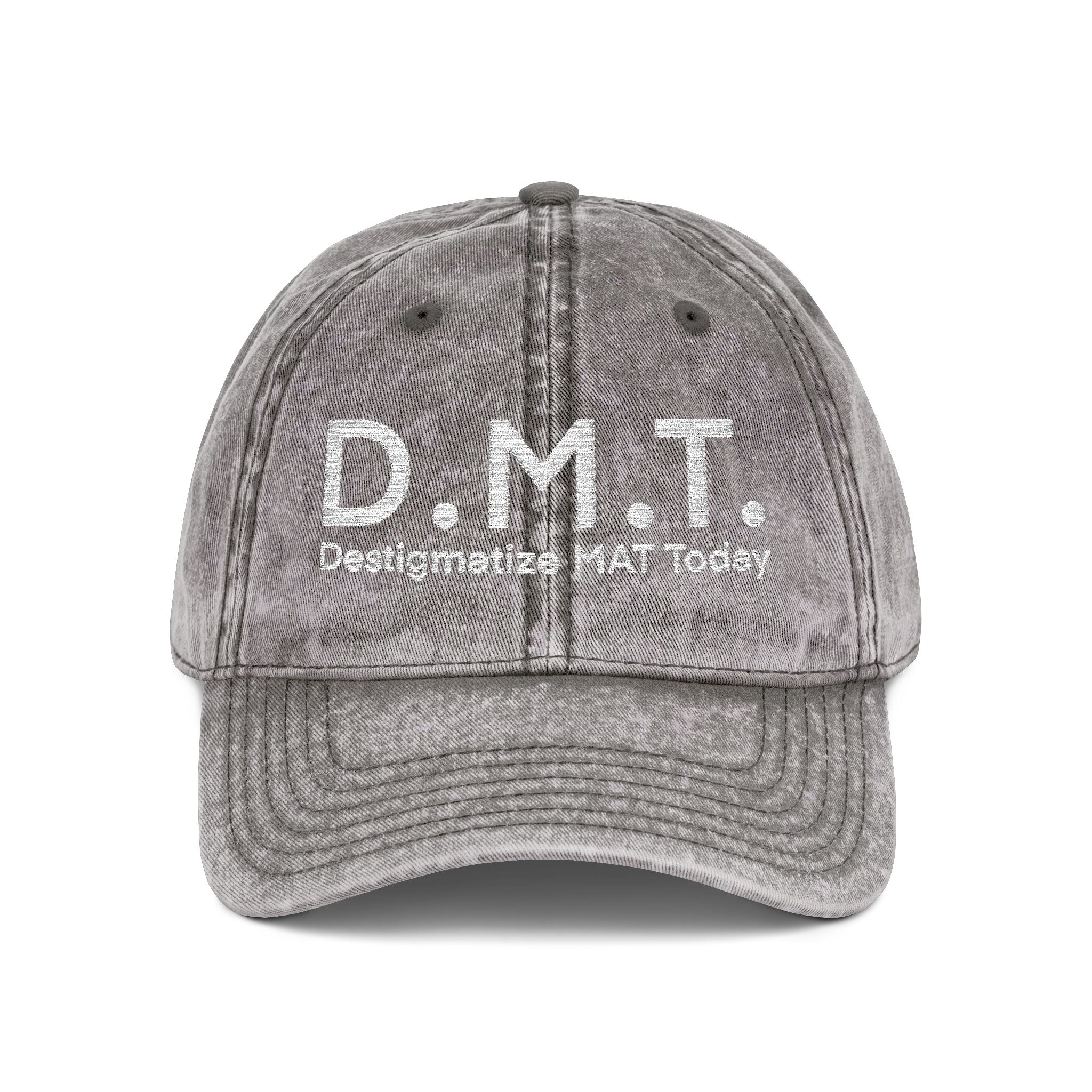 D.M.T. Harm reduction hat. Destigmatize MAT Today