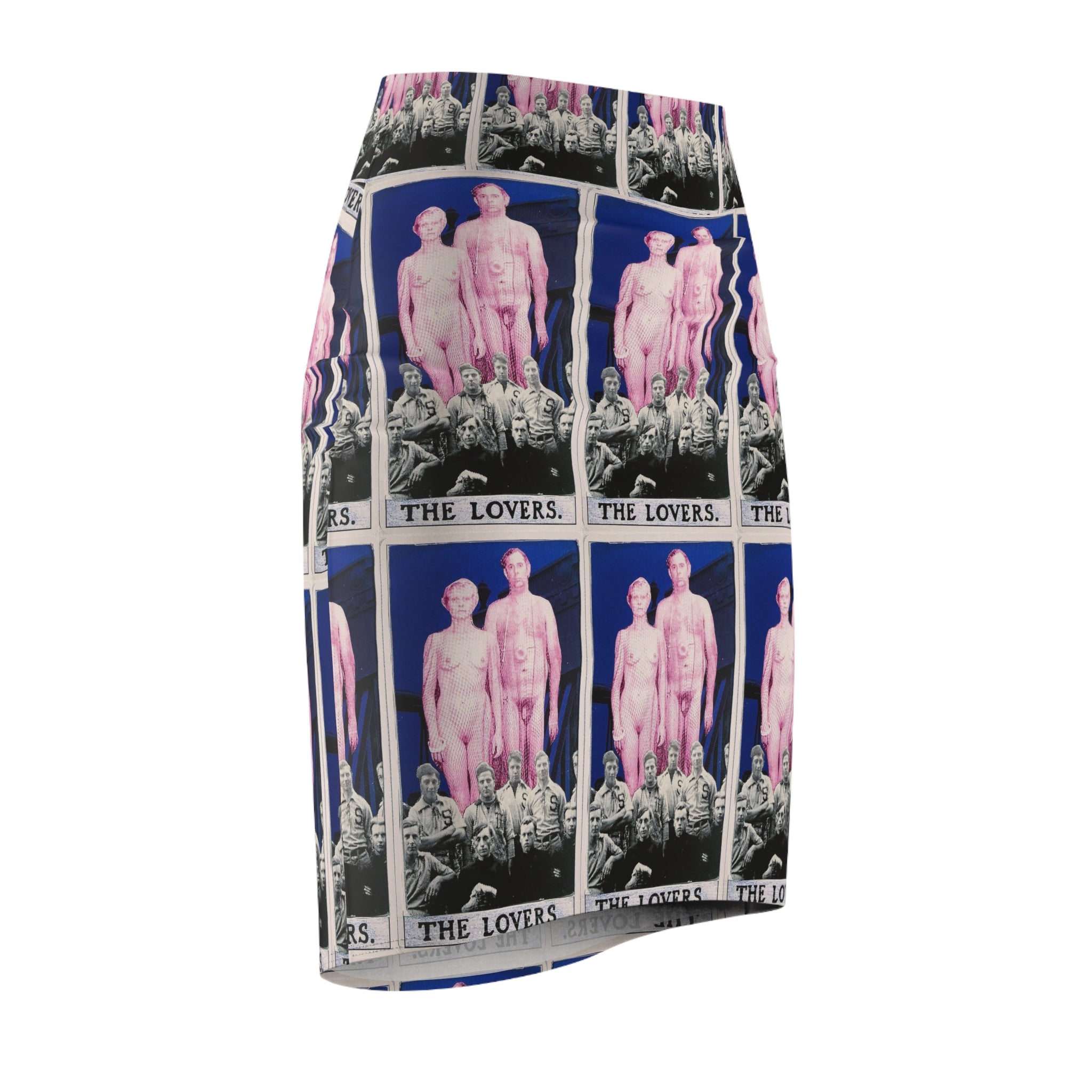 Tarot 'The Lovers' Pencil Skirt —