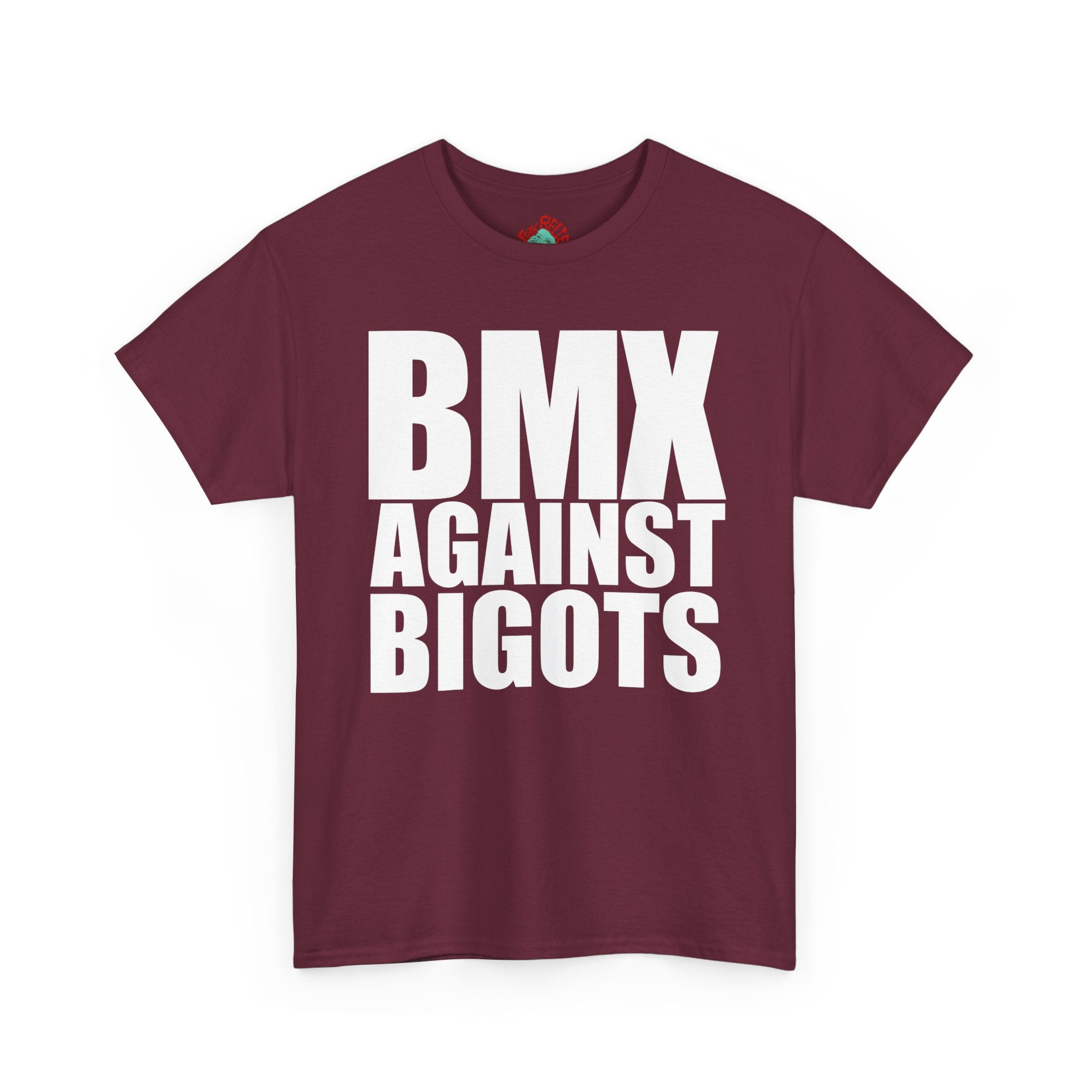 BMX Against Bigots Tee — Anti-Bigotry BMX T-Shirt
