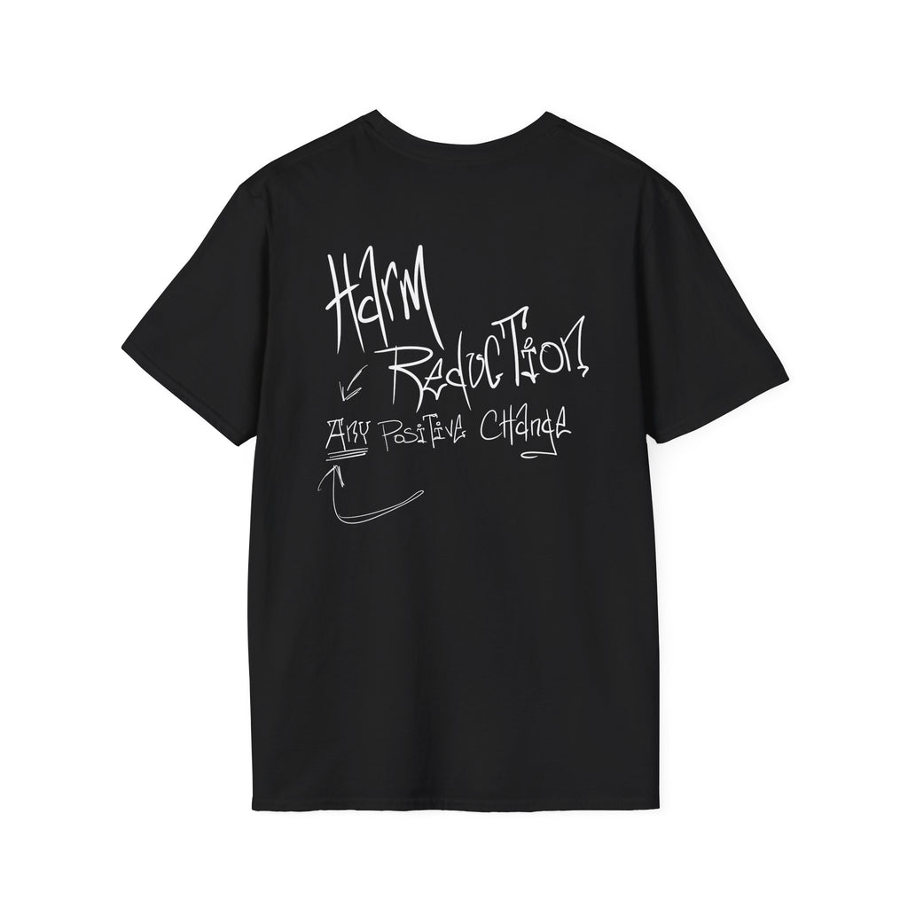 Harm Reduction Graphic Tee | It can’t all be candy when the system is built on stigma t shirt